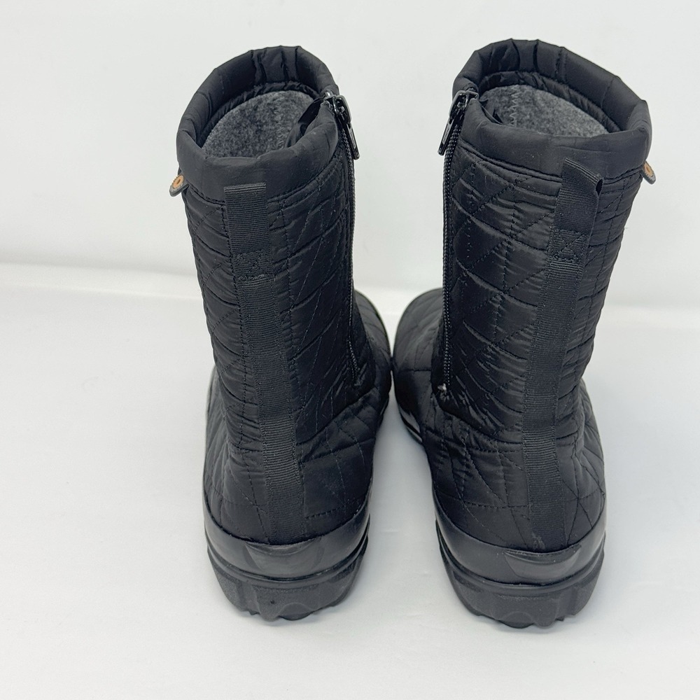 Bogs Snowday II Mid Waterproof Boot Women 10 US Black Quilted Work Outdoors - Picture 5 of 9